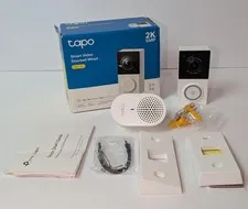 Tapo D130 2K Wired Smart Video Doorbell Full-Color Night Vision 180° Ultra-wide