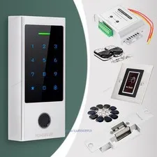HOMSECUR Weatherproof IP66 APP WIFI Fingerprint PIN Access Control Touch Keypad