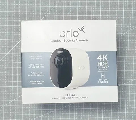 Arlo Ultra 4K 3rd Gen Single Add On Security Camera Battery Powered