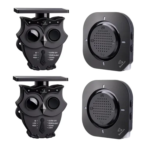Driveway Alarm System 1/2 Mile Long Range Solar Wireless IP65 - 24/7 Property