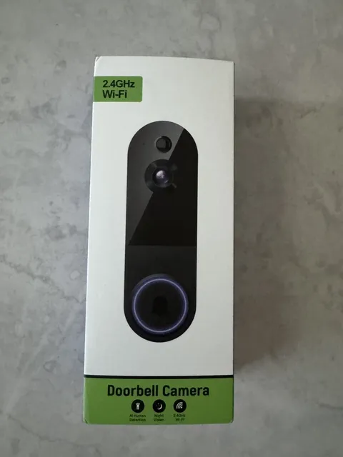 Doorbell Camera with Chime 2-Way Talk, 2.4GHz WiFi, Night Vision Brand New