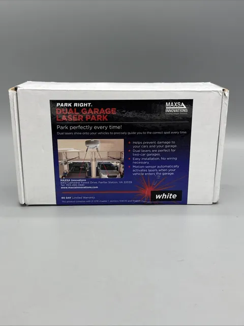 Maxsa 37313-RS Park Right Dual Laser Parking Guide for Garage New