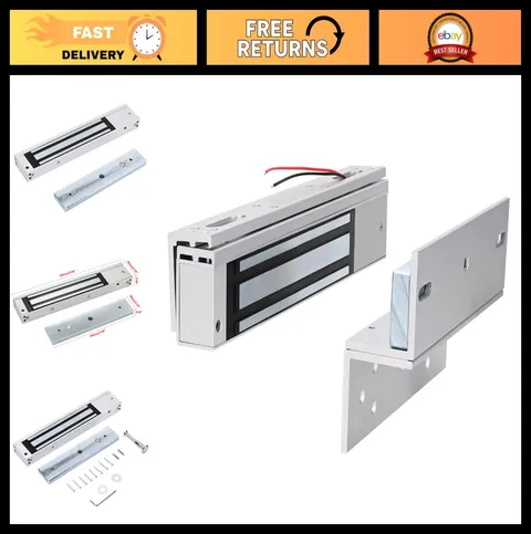 Heavy-Duty Electric Magnetic Door Lock 600lb Waterproof 12V DC Access Control
