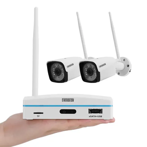 8CH Expandable Mini NVR Security System 2K Outdoor Cameras 2pcs + 1pcs