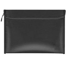 Fireproof Waterproof Document Bag Money Bag With Zipper Cash Safe Organizer