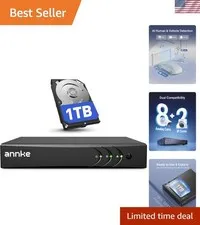 8 Channel 3K Lite DVR with 1TB Hard Drive & H.265 Compression for Home Security