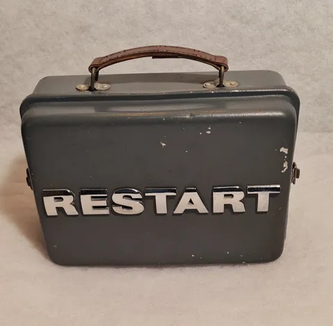 Vintage Fireproof Protective MetalCase /Industrial Storage Box /Bottle Gift Case