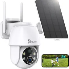 Camara De Seguridad Con Panel Solar Y Audio Inalambrica Wifi Para Casas Exterior