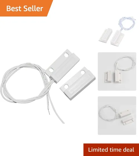 MC 38 Magnetic Door Contacts - 3 Recessed Sensors for Home Security Solutions