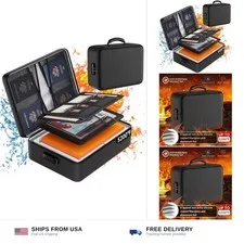 DocSafe 5200°F Document Organizer with Lock, Heat Insulated Fireproof Box | U...