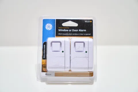 Window Door Alarm GE 45115 Personal home Security 2 Pack 120db Alarm