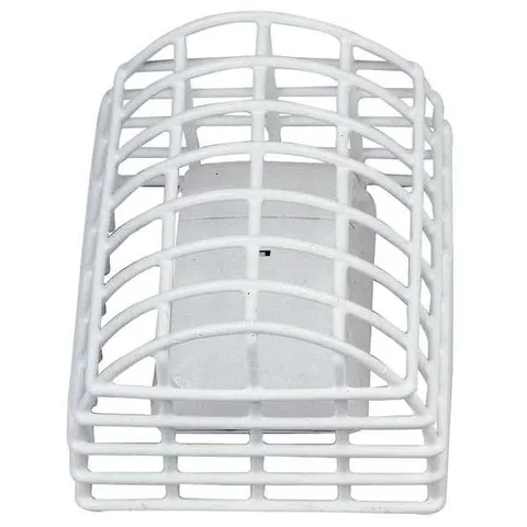 Detector Guard, Steel, Surface Mount, 5 3/4 in W x 7 in H x 4 1/2 in D, White