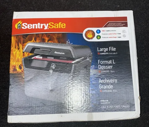SentrySafe Fireproof Waterproof Safe 0.66 cu ft Lock Box Document Money,FHW40100