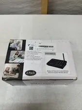 Wuloo 2 Pack 10 Channel 3 Code Wireless Intercom System Model W666-P2 - Black