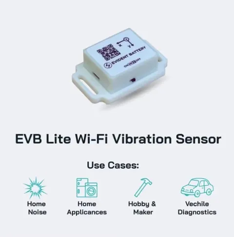 EVB Lite Wi-Fi Vibration Sensor up to 1.6 Khz | 3-Axis Accelerometer | Wi-Fi & A