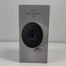 New Google Nest Cam Indoor Home Security Camera Snow G1NRR