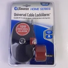 Swann Universal Cable Lock Alarm 120 Decibel Sound Tools Bikes Security Lock NEW