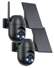 Security Cameras Wireless Outdoor Solar: 2K WiFi Camera for Home Security Sys...