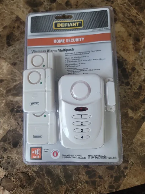 Defiant Wireless Home Security Door/Window Alarm Kit Multipack (SEALED)