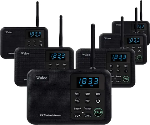 Intercoms Wireless for Home 1 Mile Range 22 Channel 100 Digital Code Display Scr