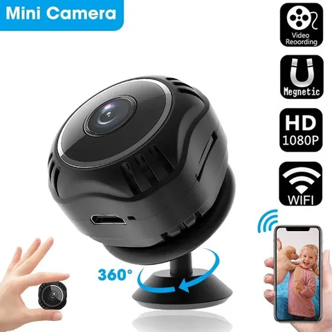 Mini Camara Oculta Espia De Seguridad WiFi 1080P Inalambrica Con Audio y Video