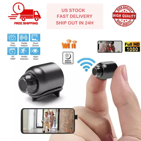 Mini Wireless Camera Wifi IP Home Security 1080P HD Night Vision Small Camera