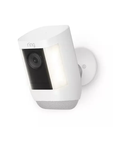 Ring Spotlight Cam Pro Battery White 2K Dual-Band Wifi 3D Motion Detection