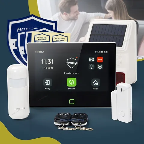 HOMSECUR Wireless WIFI 4G SMS Autodial Home House Alarm System