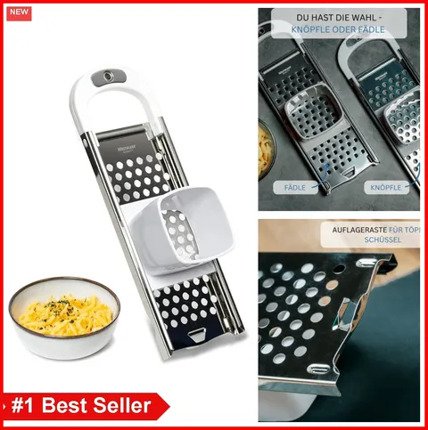Spätzle Plane Knöpfle Stainless Steel Grooved Section For Safe Hold On Pots