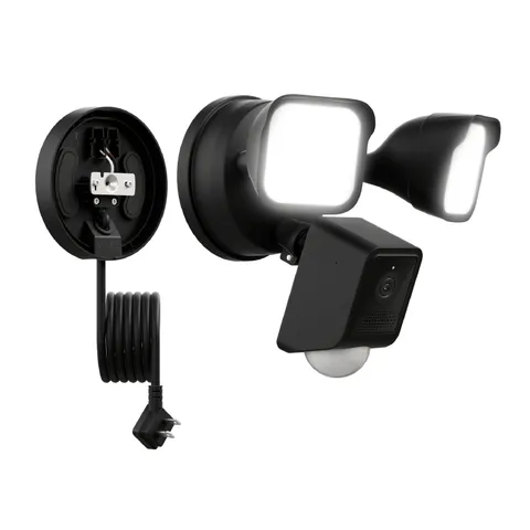 WYZE Floodlight Camera v2 2K HD Outdoor Security Cam Color Night Vision Black