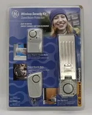 GE Wireless Security Kit Dorm Room Protection 3-Piece Door Stop Window Alarms