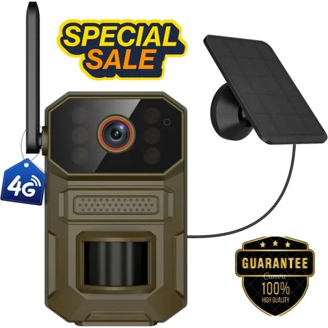 4G LTE Cellular Outdoor Security Camera,1080p for Home Security with Motion Dete
