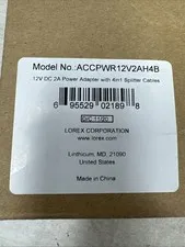 Original Lorex Power Supply Adapter 12v DC 2A ACCPWR12V2AH4B
