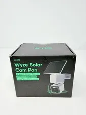 WYZE Solar Cam Pan (Flagship Model), AI Security Cameras Wireless White 