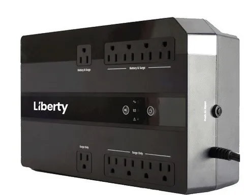 Liberty Uninterruptible Power Supply, 750 VA Standby, 10 outlets-#LUPS-SB750D