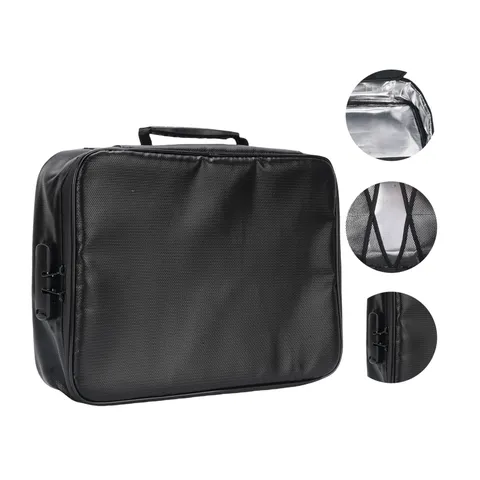 Fireproof File Organizer Bag Waterproofing Sturdy Handle Heat Insulated