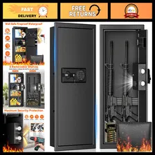 Large Fireproof Wall Safe 33.46" Tall - Heavy Duty Security Safe with Digital Ke