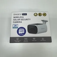 Swann - EVO Solar 2K Outdoor Wi-Fi Security Camera, Motion Detect, Night Visi...