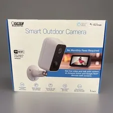 Feit Security Camera, 1080p HD, Outdoor, Battery Powered, WiFi Smart Home New.