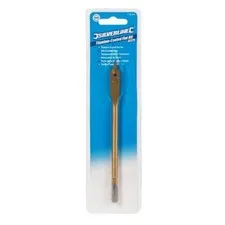 Silverline Flat Bit Titanium Coated 10mm  - Pack of 2 - D2