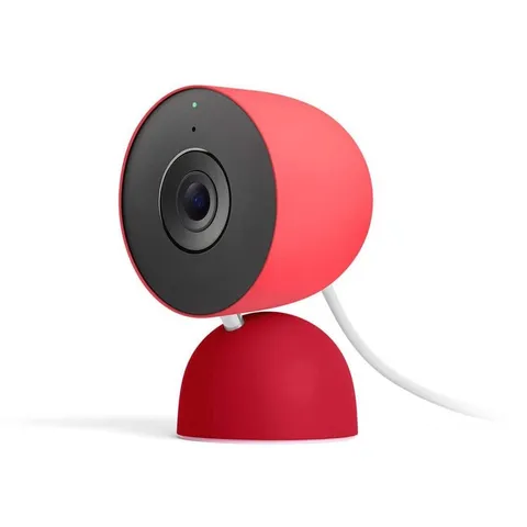 Google Nest Cam Indoor Wired 3rd Gen Berry 2K WiFi Security Camera Night Vision