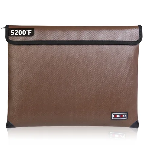 Fireproof Bag with 5200 Thermal Insulated, Waterproof Fireproof Box with Zipper