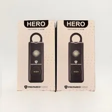 2-Pack - NIB - Personal Safety Alarm Rechargeable w/ Flashlight, Strobe 130db