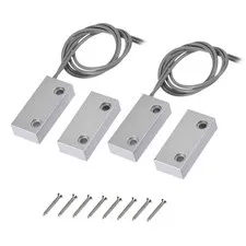 MC-51 NO Alarm Security Rolling Garage Door Contact, Magnetic Reed Switch 2Set