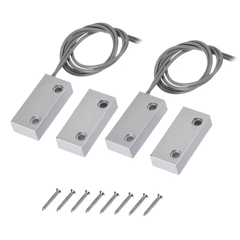 MC-51 NO Alarm Security Rolling Garage Door Contact, Magnetic Reed Switch 2Set