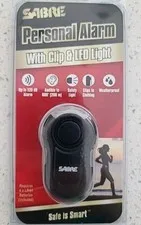 Sabre Personal Alarm With Clip And Light