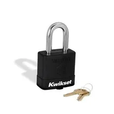 Kwikset SmartKey Re-Keyable Laminated Steel Padlock with Boron Carbide 1