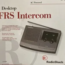 RADIO SHACK AC POWERED DESKTOP FRS INTERCOM MODEL 21-1845