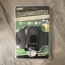 SABRE Runner Personal Alarm 130 dB Black Wristband Night Reflective Logo