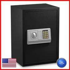 Safstar Electronic Digital Safe 14" x 12" x 20" Solid Steel Keypad Lock Box
